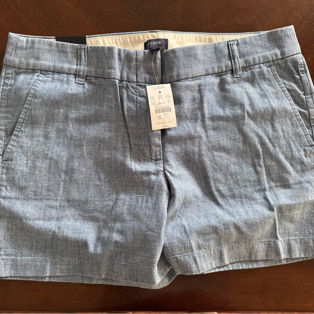 J. Crew Chambray Shorts Lightweight Cotton